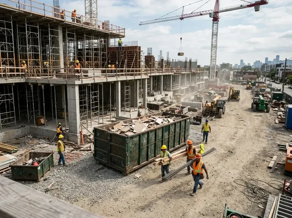 commercial-construction-site-w-002 — frequently asked questions, Low Cost Construction Dumpster Rental in New Richmond, OH